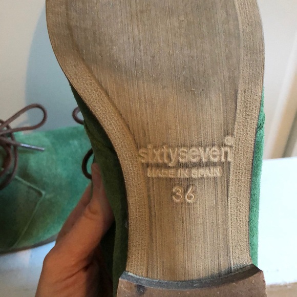 Anthropologie Green Suede Shoes - Picture 9 of 10